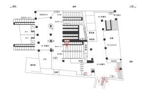 JR／西日暮里駅／本屋口／№70駅看板・駅広告、位置図