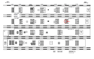 JR／池袋駅／内回りホーム／№19駅看板・駅広告、位置図