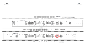 JR／秋葉原駅／南行ホーム／№64駅看板・駅広告、位置図