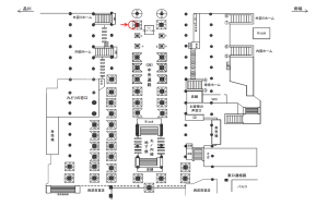 JR／池袋駅／中央通路／№73駅看板・駅広告、位置図