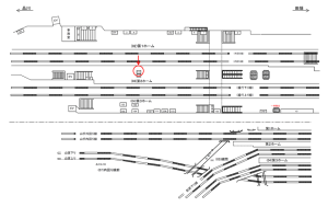 JR/代々木駅/第2ホーム/№111駅看板・駅広告、位置図