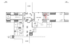 JR／田町駅／橋上本屋口／№102駅看板・駅広告、位置図