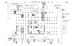 JR／池袋駅／西口／№3駅看板・駅広告、位置図