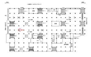 JR／池袋駅／48通路／№51駅看板・駅広告、位置図