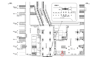JR／品川駅／中央改札内／№3駅看板・駅広告、位置図