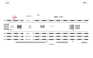 JR／駒込駅／外回り線側／№81駅看板・駅広告、位置図