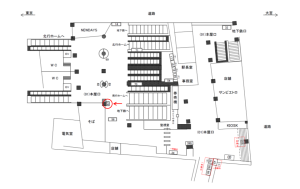 JR／西日暮里駅／本屋口／№67駅看板・駅広告、位置図