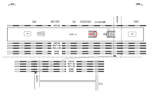 JR／新大久保駅／ホーム／№2駅看板・駅広告、位置図