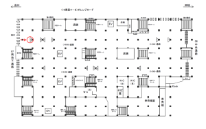 JR／池袋駅／48通路／№28駅看板・駅広告、位置図
