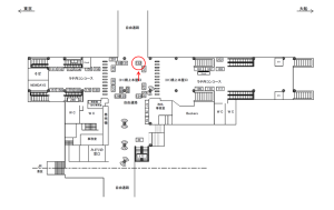 JR／田町駅／橋上本屋口／№132駅看板・駅広告、位置図