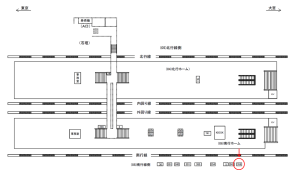 JR／田端駅／南行線側／№356駅看板・駅広告、位置図