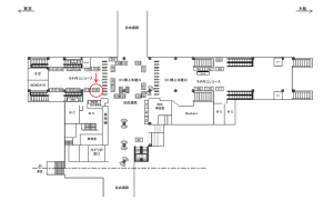 JR／田町駅／橋上本屋口／№169駅看板・駅広告、位置図