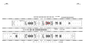 JR／秋葉原駅／北行ホーム／№37駅看板・駅広告、位置図