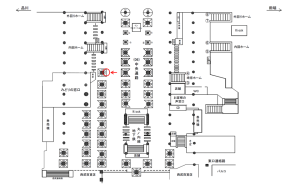 JR／池袋駅／中央通路／№113駅看板・駅広告、位置図