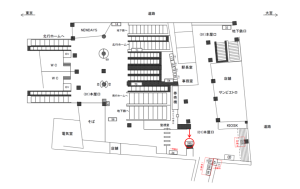 JR／西日暮里駅／本屋口／№399周辺案内図広告・駅広告、位置図