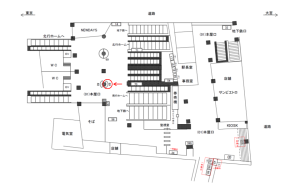 JR／西日暮里駅／本屋口／№49駅看板・駅広告、位置図