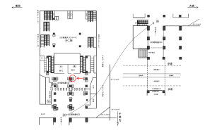 JR／秋葉原駅／昭和通り口／№123駅看板・駅広告、位置図