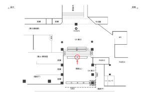JR／池袋駅／東口／№81駅看板・駅広告、位置図