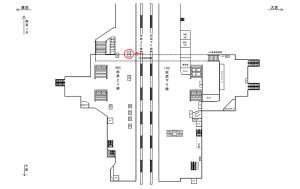 JR／秋葉原駅／総武上り線／№72駅看板・駅広告、位置図