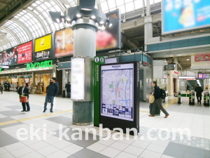 JR／品川駅／自由通路／№399周辺案内図広告・駅広告、写真1