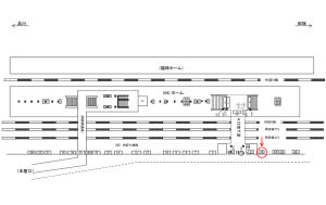 JR／原宿駅／内回り線側／№26駅看板・駅広告、位置図