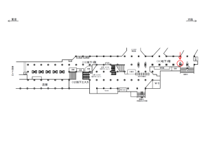 JR／新橋駅／地下1階／№35駅看板・駅広告、位置図