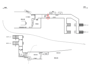 JR／鶯谷駅／本屋口／№330駅看板・駅広告、位置図