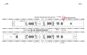 JR／秋葉原駅／北行線側／№9駅看板・駅広告、位置図