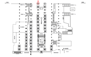 JR／池袋駅／中央通路／№62駅看板・駅広告、位置図