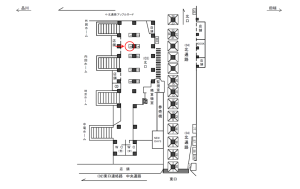 JR／池袋駅／北口／№3駅看板・駅広告、位置図