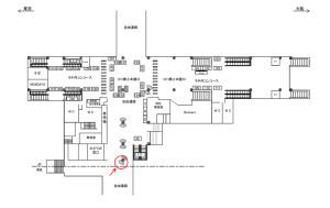 JR／田町駅／橋上本屋口／№179駅看板・駅広告、位置図
