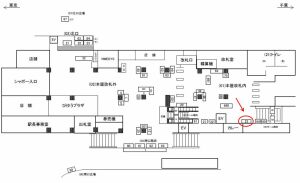 JR／本八幡駅／本屋改札内／№23駅看板・駅広告、位置図