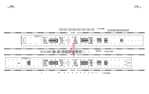 JR／秋葉原駅／南北行線間／№100駅看板・駅広告、位置図