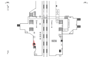 JR／秋葉原駅／総武上り線／№97駅看板・駅広告、位置図