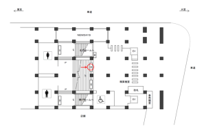 JR／御徒町駅／南口／№63駅看板・駅広告、位置図
