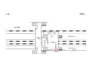 JR　誉田駅／本屋改札内／№5駅看板・駅広告、位置図