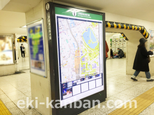 JR／上野駅／不忍口／№399周辺案内図広告・駅広告、写真1