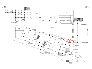 JR／上野駅／大ホール／№399周辺案内図広告・駅広告、位置図