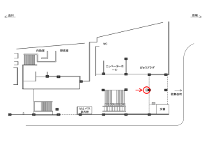 JR／新宿駅／東口1階／№4駅看板・駅広告、位置図