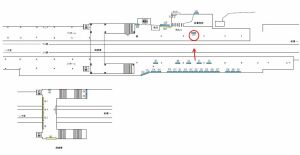 東武　豊四季駅／／№019駅看板・駅広告、位置図