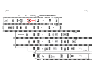 JR／上野駅／高架第一／№11駅看板・駅広告、位置図