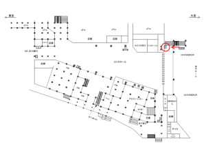 JR／上野駅／中央改札内／№33駅看板・駅広告、位置図