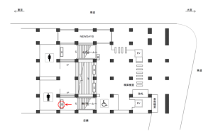 JR／御徒町駅／南口／№62駅看板・駅広告、位置図