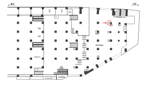 JR／神田駅／北改札／№3駅看板・駅広告、位置図