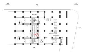 JR／御徒町駅／南口／№64駅看板・駅広告、位置図