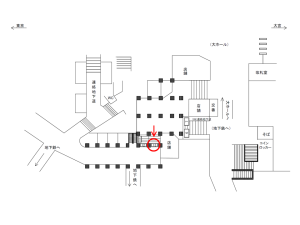 JR／上野駅／連絡地下道／№13駅看板・駅広告、位置図