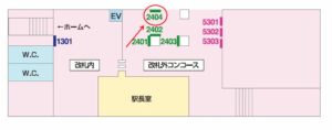 京成　千葉寺駅／／№2404駅看板・駅広告、位置図