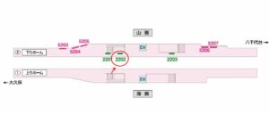 京成　実籾駅／／№2202駅看板・駅広告、位置図