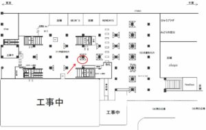 JR／船橋駅／本屋改札内／№66駅看板・駅広告、位置図