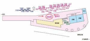 京成　金町駅／駅でんNo.5302№5302駅看板・駅広告、位置図